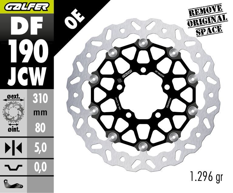 Tarcza hamulcowa GALFER WAVE FLOATECH 310MM