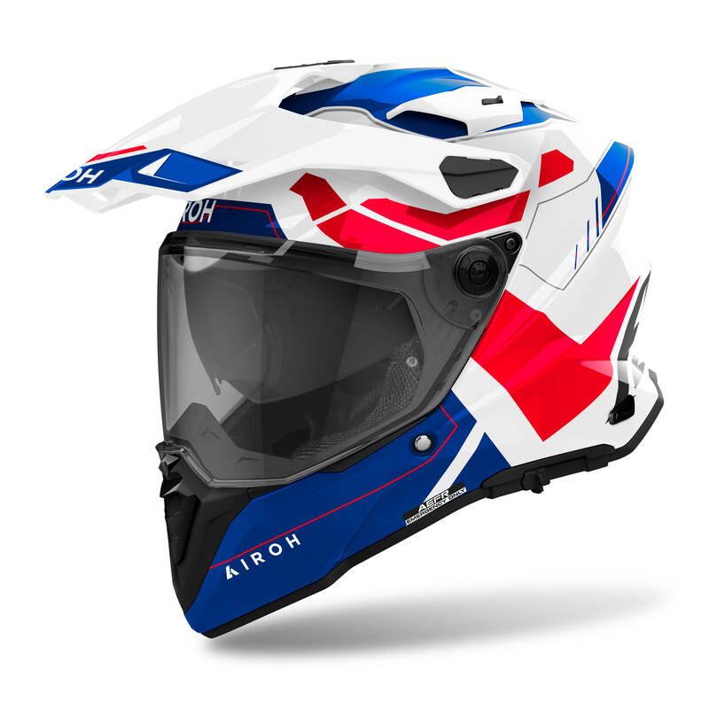 Kask AIROH COMMANDER 2 Reveal BLUE/RED GLOSS XL
