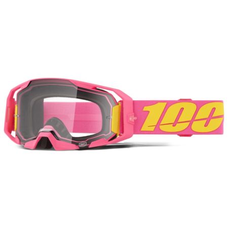 Gogle 100% ARMATIC SNAKPAK PINK MIRROR CLEAR