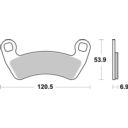 Klocki hamulcowe SBS OFFROAD POLARIS RZR 4 1000