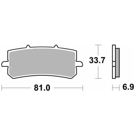 Klocki hamulcowe SBS RACING OHVALE GP-2 160