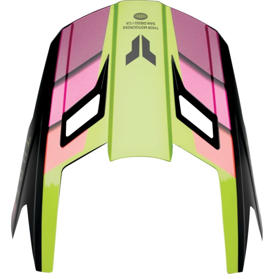 Daszek kasku THOR FLEET DEFY BLACK/ACID L-2XL