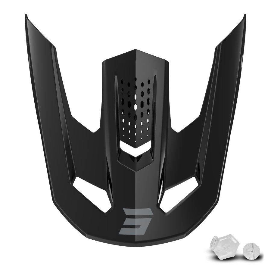 Daszek kasku SHOT SPEED HEAVY BLACK GLOSSY