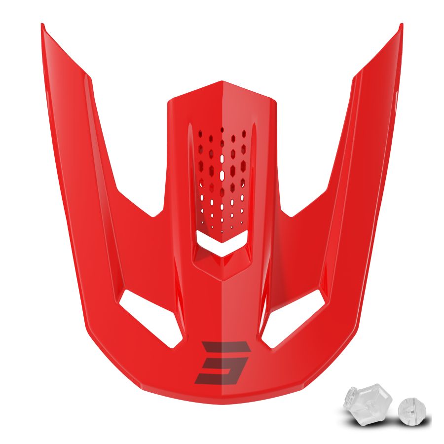 Daszek kasku SHOT SPEED HEAVY RED GLOSSY