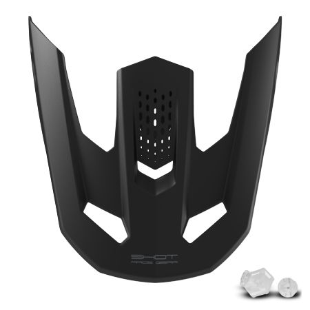 Daszek kasku SHOT SPEED KID SOLID BLACK MATT