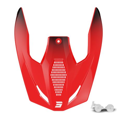 Daszek kasku SHOT FURIOUS STREAM RED GLOSSY