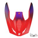 Daszek kasku SHOT FURIOUS KID STREAM RED GLOSSY