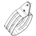 Obejma tłumika AKRAPOVIC HONDA CRF 1100 L