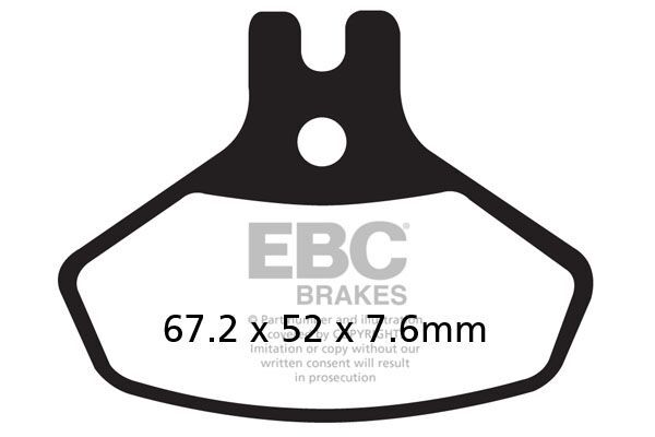 Klocki hamulcowe EBC SINT R CAN AM DS450