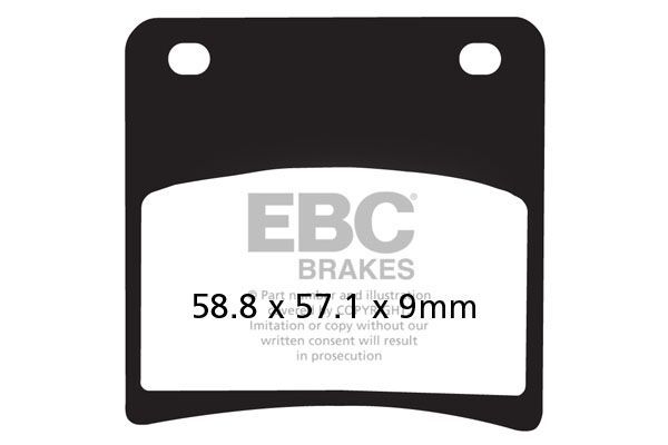 Klocki hamulcowe EBC V-PAD SUZUKI GSX1100 VX800