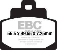Klocki hamulcowe EBC SFA HH PIAGGIO MP3