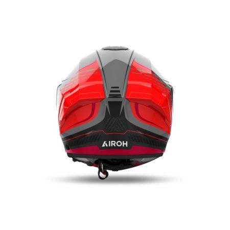 Kask AIROH MATRYX ROCKET RED FLUO GLOSS czarny 2XL