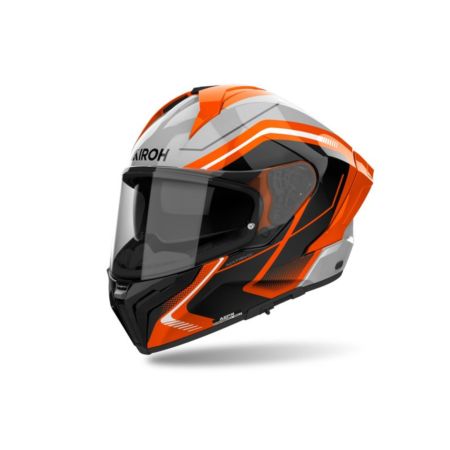 Kask AIROH MATRYX WIDE ORANGE GLOSS czarny M