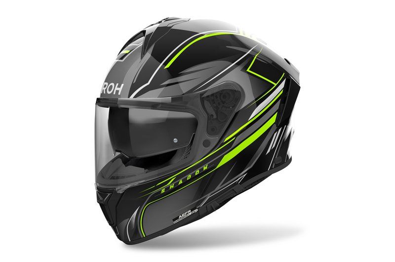 Kask AIROH SPARK 2 SHADOW YELLOW GLOSS czarny L