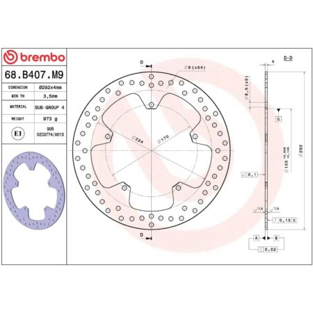 Tarcza hamulcowa BREMBO