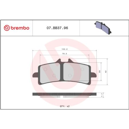Klocki hamulcowe BREMBO APRILIA RSV1000 RSV4RR