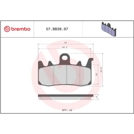 Klocki hamulcowe BREMBO BMW F800R
