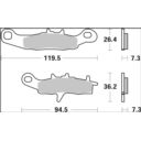 Klocki hamulcowe BREMBO SINTER SX KAWASAKI KL 250
