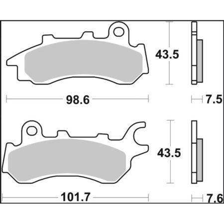 Klocki hamulcowe BREMBO CARBON HONDA CB 125 F