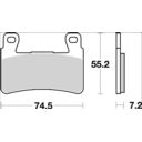 Klocki hamulcowe BREMBO CARBON HONDA CB 1100