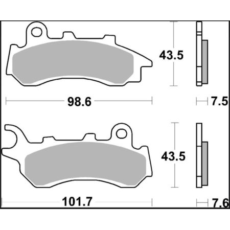 Klocki hamulcowe BREMBO SINTER XS HONDA ADV 150
