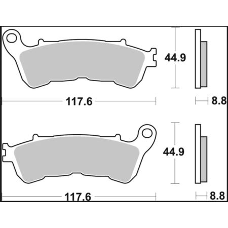 Klocki hamulcowe BREMBO SINTER XS HONDA FES 125