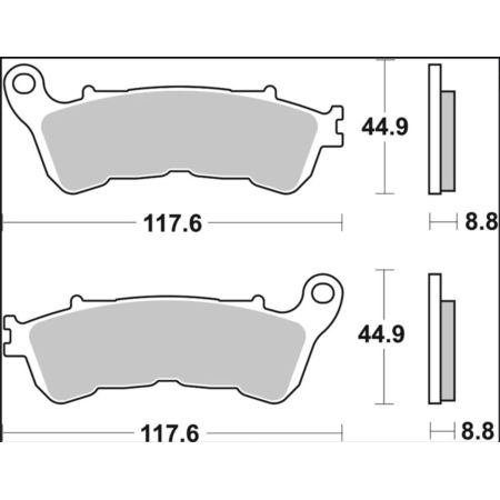 Klocki hamulcowe BREMBO CARBON HONDA FES 125