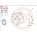 Tarcza hamulcowa BREMBO ORO PEUGEOT DJANGO 125
