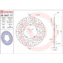 Tarcza hamulcowa BREMBO ORO YAMAHA HW 125 XENTER
