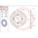 Tarcza hamulcowa BREMBO ORO HONDA CB 250 NIGHTHAWK