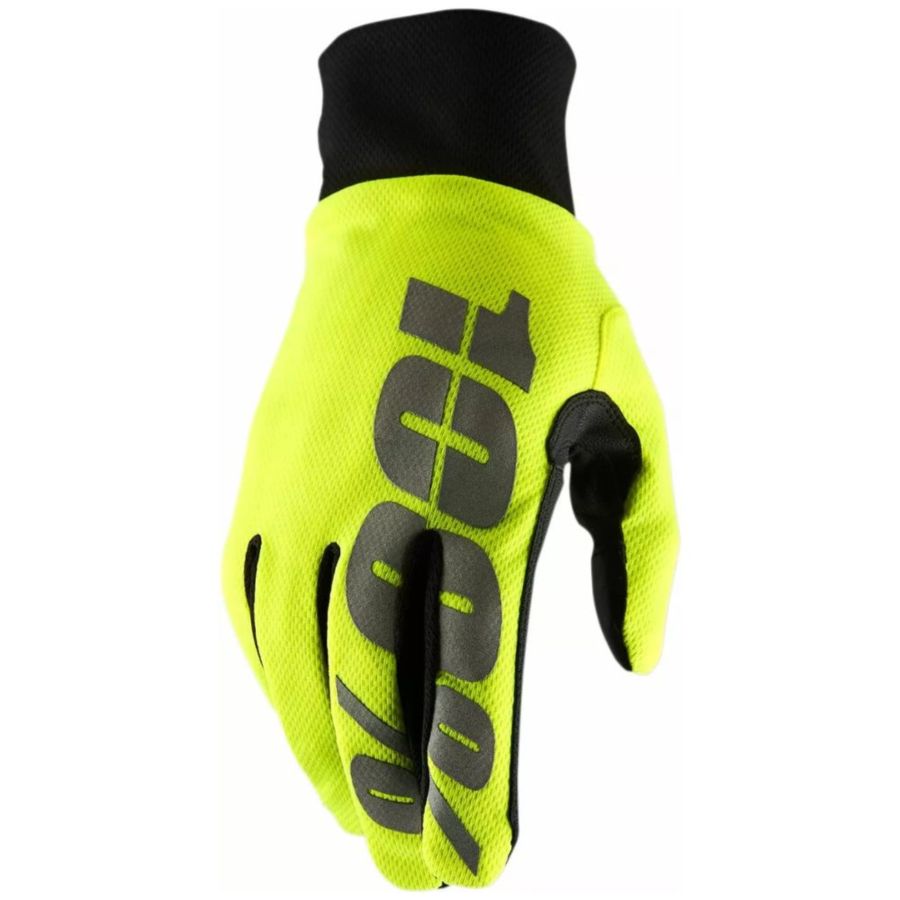 Rękawiczki 100% hydromatic neon yellow wp S
