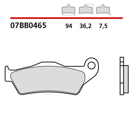 Klocki hamulcowe BREMBO GENUINE GAS GAS MC 125