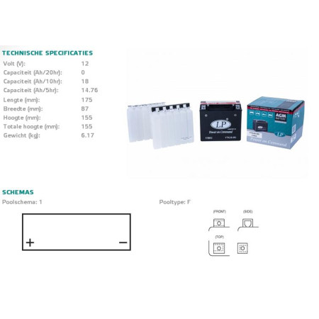 Akumulator LANDPORT ytx20-bs