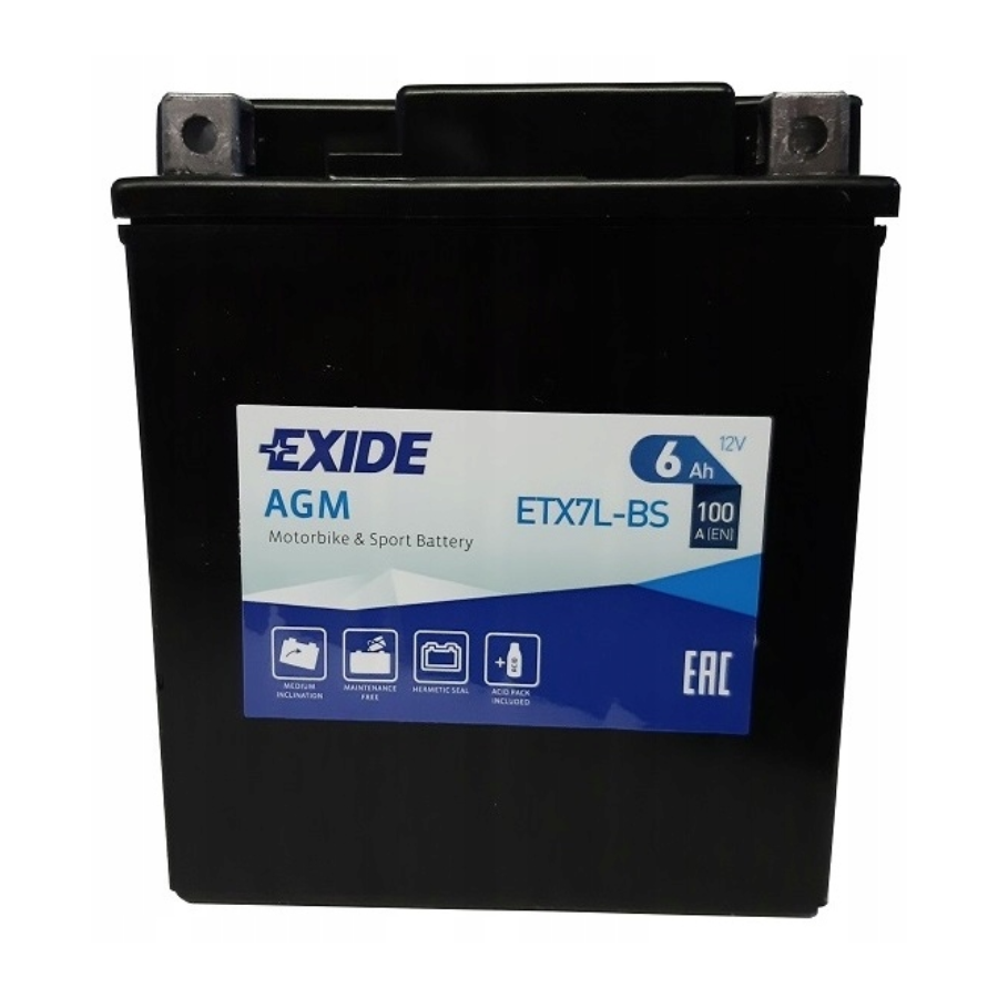 Akumulator EXIDE ytx7l-bs 12v 6ah 152x88x94