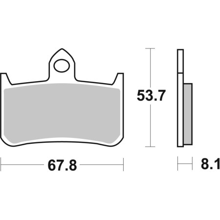 Klocki hamulcowe SBS KH187 street ceramic czarny