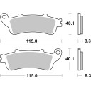 Klocki hamulcowe SBS KH261 KH281 street ceramic