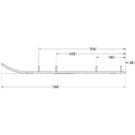 SZYNA KIEROWNICZA SNO-X 881-0118 881-0118 #62711