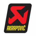 Naklejka AKRAPOVIC logo vertical 60 x 57 mm