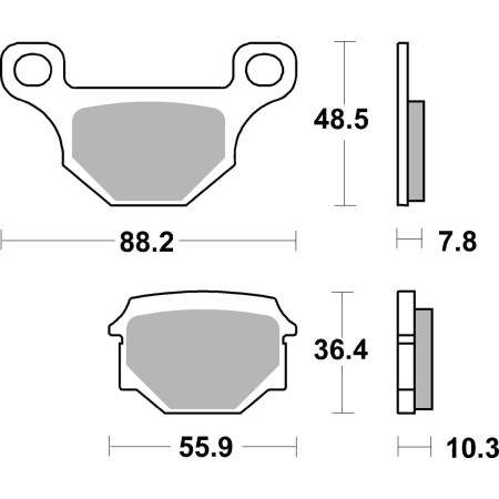 Klocki hamulcowe SBS STREET SUZUKI UN 125