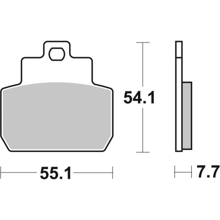 Klocki hamulcowe SBS SCOOTER FANTIC TZ 200