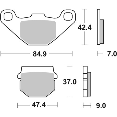 Klocki hamulcowe SBS SCOOTER BETA RR 50