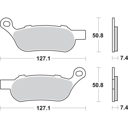 Klocki hamulcowe SBS STREET EXCEL HARLEY FLD 1690