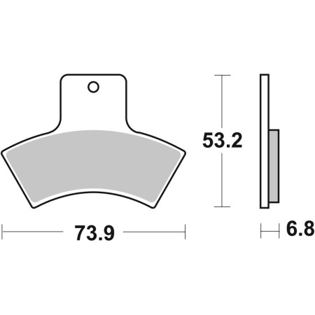 Klocki hamulcowe SBS ATS YAMAHA XP 500