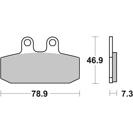 Klocki hamulcowe SBS SCOOTER CERAMIC YAMAHA MT-03
