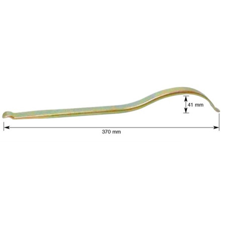 BUZZETTI NARZĘDZIA ŁYŻKA DO OPON WYGIĘTA 37CM