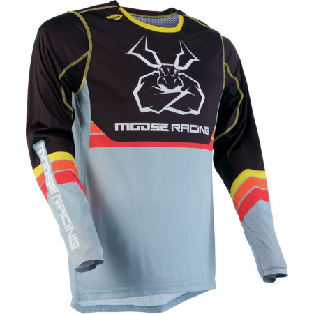 Bluza MOOSE OFFROAD AGROID GREY/YELLOW M