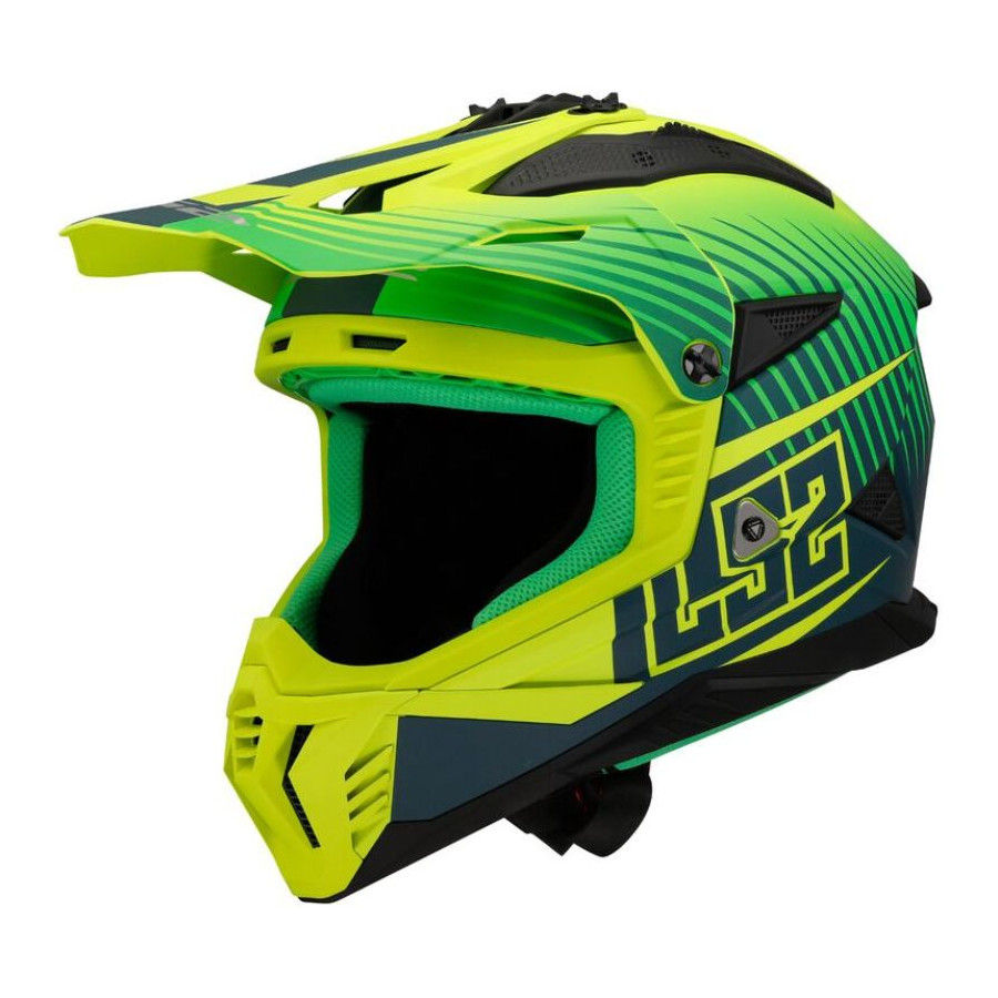 Kask LS2 MX708 fast II duck matt h-v green yel