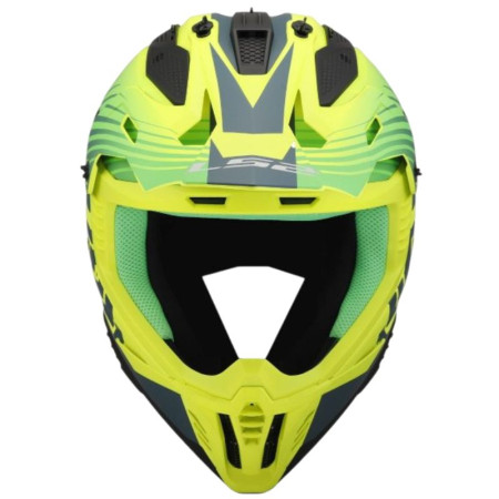 Kask LS2 MX708 fast II duck matt h-v green yel