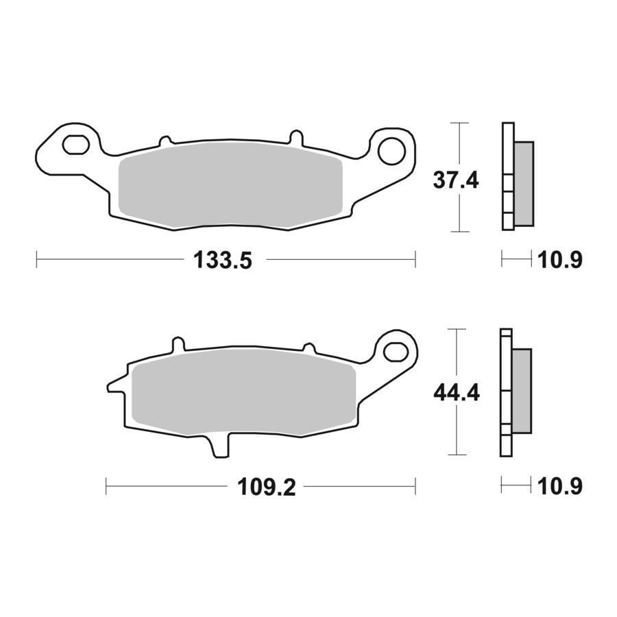 Klocki hamulcowe SBS SINTER KAWASAKI VN1700