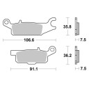 Klocki hamulcowe SBS SINTER YAMAHA GRIZZLY 550